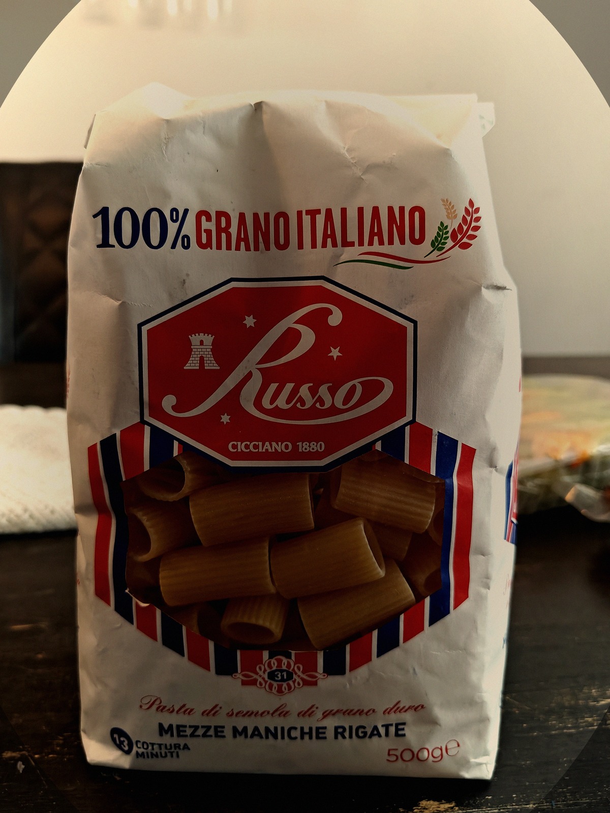 Mezze Maniche Rigate Russo, bronze-cut — Sampietrino Box N°01